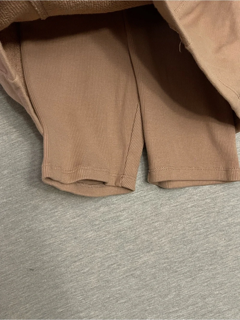 ZARA Taupe Skort Set with Built-In Shorts